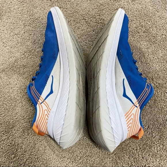 Hoka One One Carbon X Men’s Sneakers Size 10 Color: IMPERIAL BLUE / WHITE - Picture 4 of 15